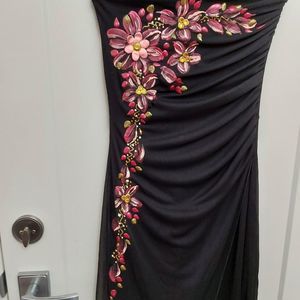 Fairweather Strapless Jump Suit with sheer overlay Size Medium